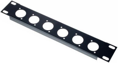 Flyht Pro "Rack Panel 6XLR 1U 9,5"" Schwarz