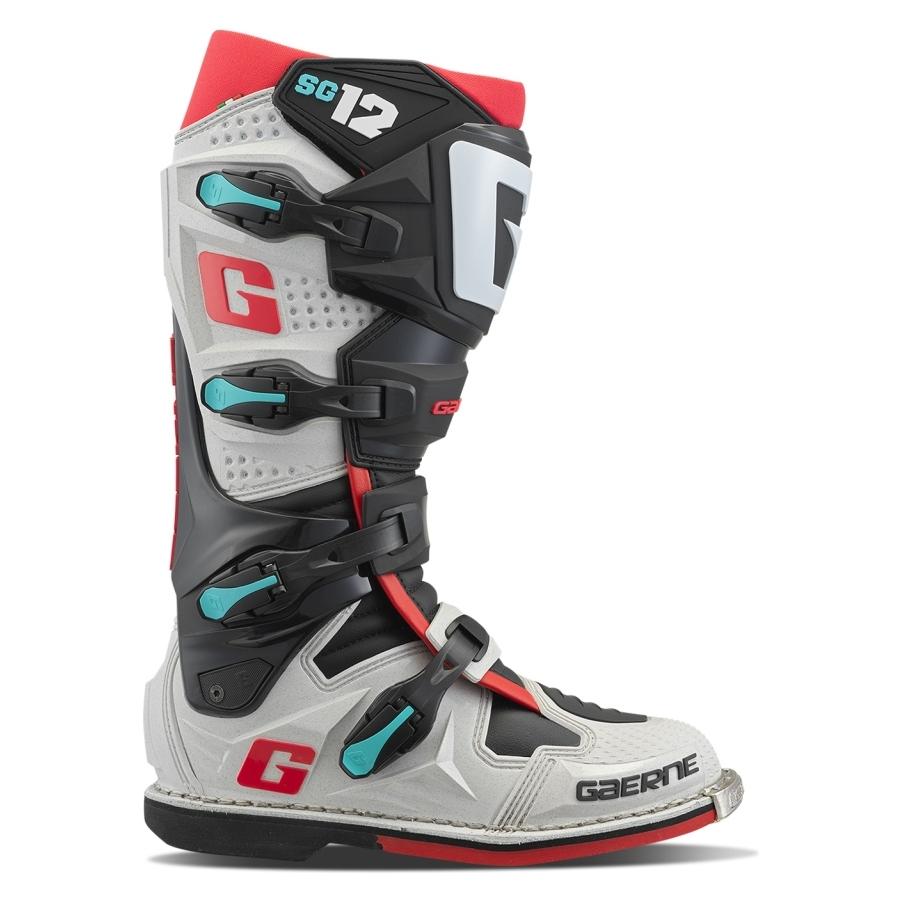 Gaerne Cross/Enduro Stiefel Modell Sg-12 Gravel Farbe Grau/Rot/Blau/Schwarz Grösse 43 (43) (2174-125/43)