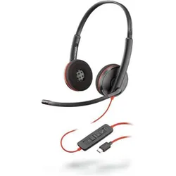 HP Poly Blackwire C3220 USB-C Single (Kabelgebunden, USB-C), Office Headset, Schwarz