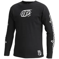 Troy Lee Designs, Jungen, Velotrikot, Sprint (L), Schwarz, L