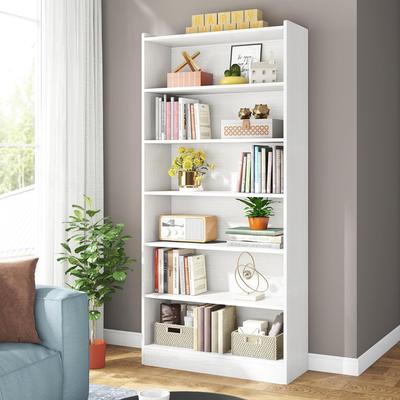 YUZHOU 79-Inch Tall Bookcase, Modern 7-Tier Open Storage Shelf