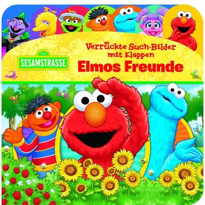 Sesamstraße - Verrückte Such-Bilder mit Klappen - Elmos Freunde - Pappbilderbuch mit 20 Klappen - Wimmelbuch für Kinder ab 18 Monaten, Paperback von