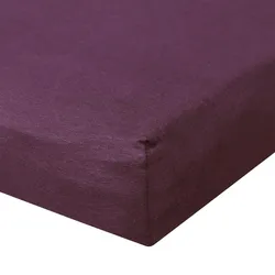 BettwarenShop Jersey Spannbetttuch Ultra-Stretch 140x200 - 160x220 cm | feige - lila