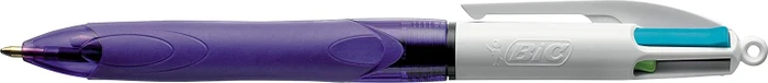 BIC 4-Farben-Kugelschreiber 4 Colours GRIP Fashion lila Schreibfarbe farbsortiert, 1 St.
