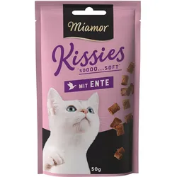 Miamor Kissies Weiche Katzenleckerlis 50g Zuckerfreie Ente