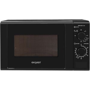 Exquisit Mikrowelle MW 900-030G, mit 1000 Watt Grill, 700 Watt, schwarz, mit Drehteller, Garraum 20 Liter