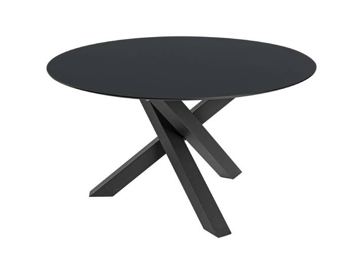 VEGA Outdoor Tisch Gwin rund 130x72 cm (ØxH); Platte anthrazit, Gestell schwarz; rund