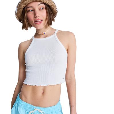 Tanktop ROXY "As I Am", Damen, Gr. XL, weiß (coconut milk), Obermaterial: 68% Baumwolle, 28% Polyester, 4% Elasthan., Tops Tanktop