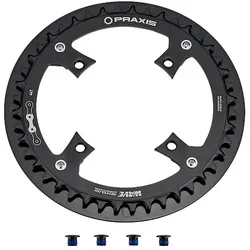 Praxis Kettenblatt 44 Zähne Narrow-Wide, 104 mm Lochkreis, 11/12-fach, mit Kettenschutzring