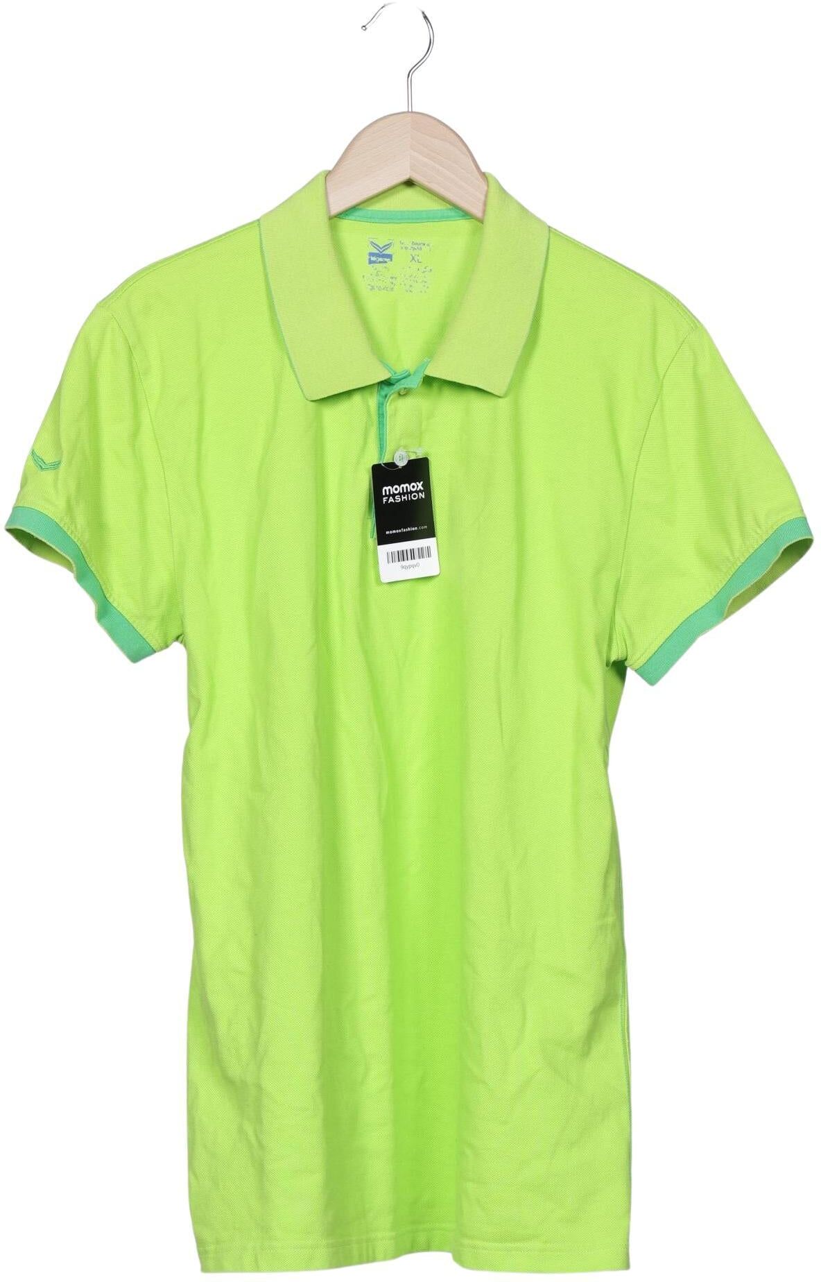 Trigema Herren Poloshirt, Neon, Gr. XL, Baumwolle - Second Hand