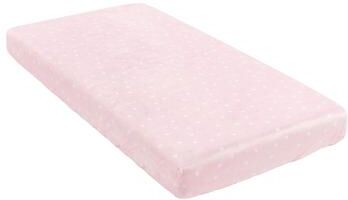 "Lush Decor Baby Llama Love Allover Hearts Soft & Plush Fitted Crib Sheet - 52""x 28"" x 9"""