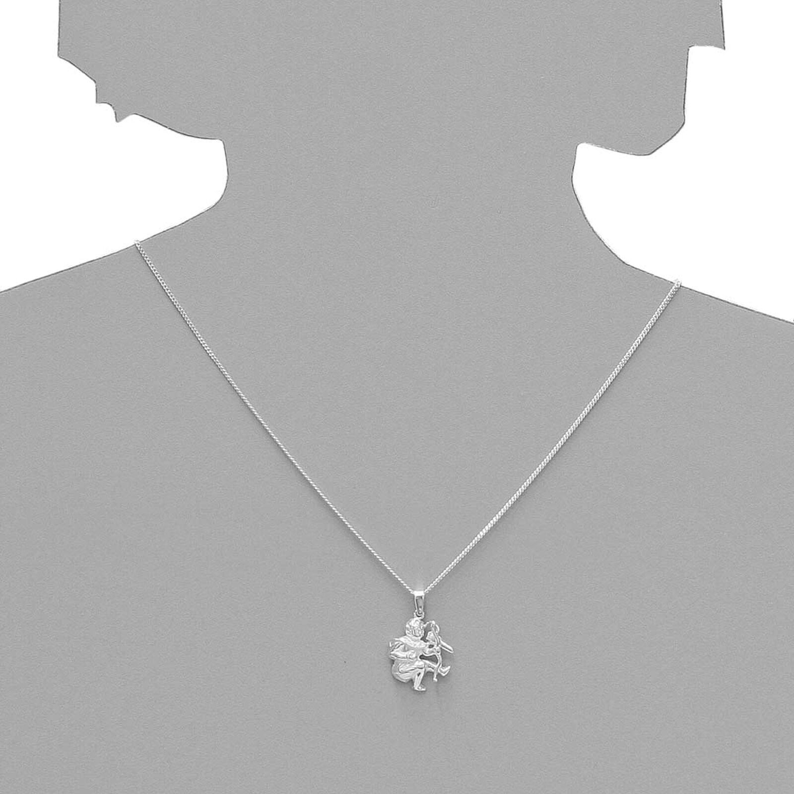 Kettenanhänger OSTSEE-SCHMUCK "Ostsee-Schmuck Anhänger Tierkreiszeichen Schütze", weiß (weiß, neutral), Schmuckanhänger, Damen, 26 x 18mm, Silber 925 (Sterlingsilber), 2,1 g, Kettenanhänger