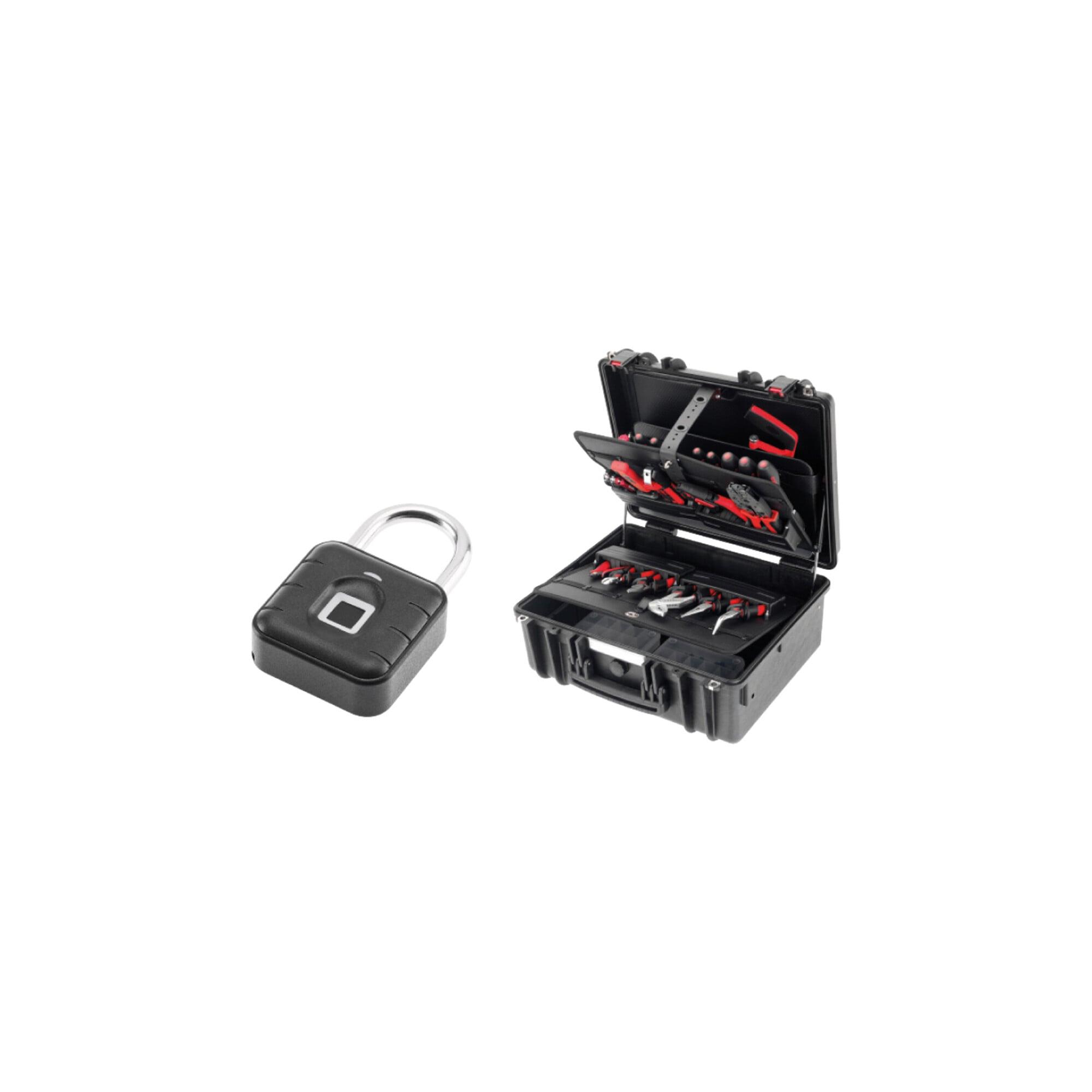 CIMCO Werkzeugkoffer Gigant-S mit 21 Werkzeugen Fingerprint-Schloss (176921)