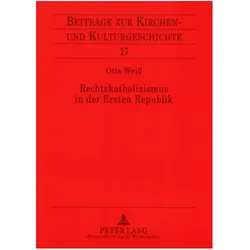 Rechtskatholizismus in der Ersten Republik, Fachbücher von Otto Weiss