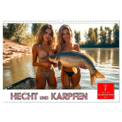 Hecht und Karpfen (Wandkalender 2027 DIN A3 quer), CALVENDO Monatskalender