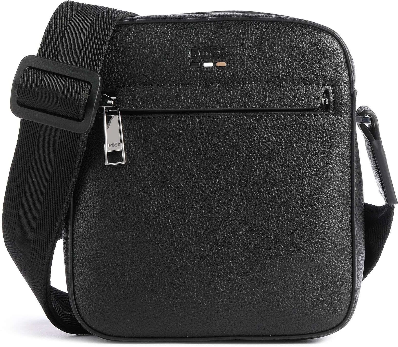 Boss Ray Umhängetasche aus Leder, schwarz