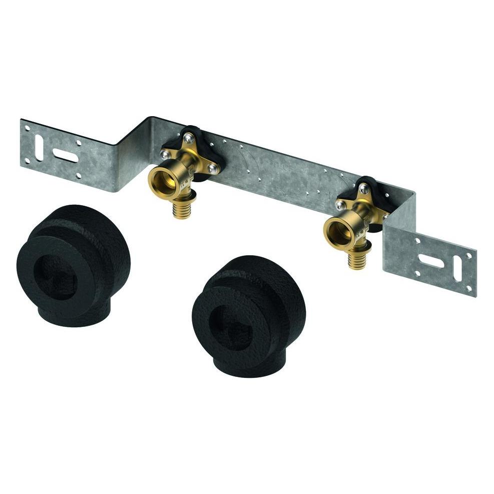 TECE TECEflex Montageeinheit, mit Wandscheiben, Schalldämmboxen, Innengewinde 1/2" (720568)