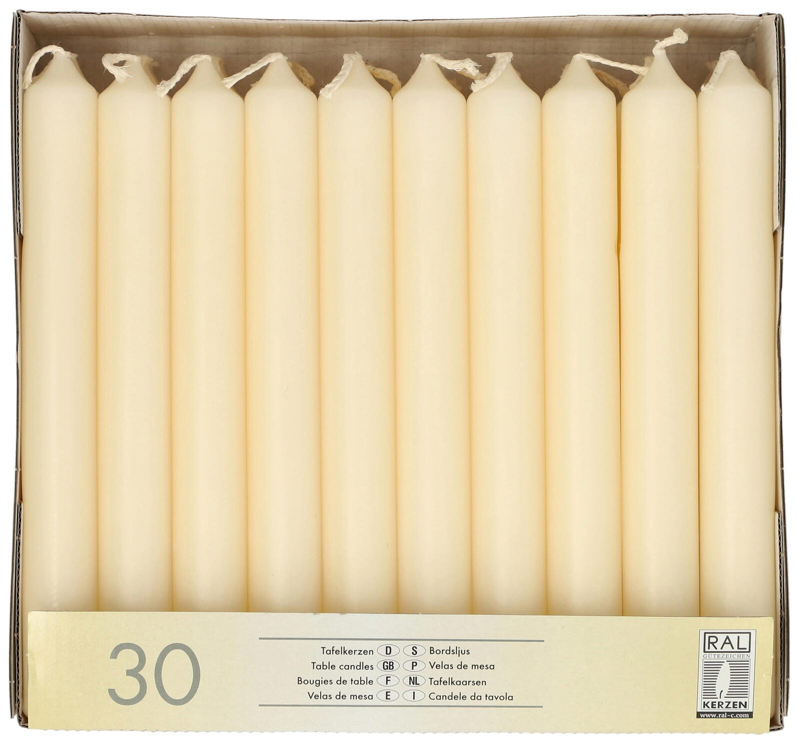 Starpak Tafelkerzen 19,6 cm creme 13706