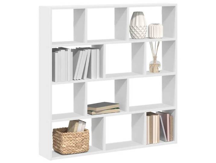Étagère cube murale 12 compartiments blanc bois d'ingénierie 860004