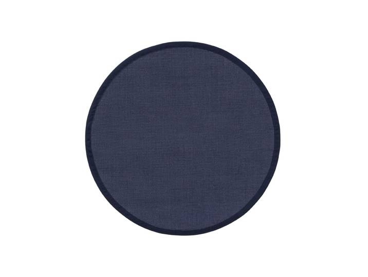 Tapis sisal bleu d 150 rond