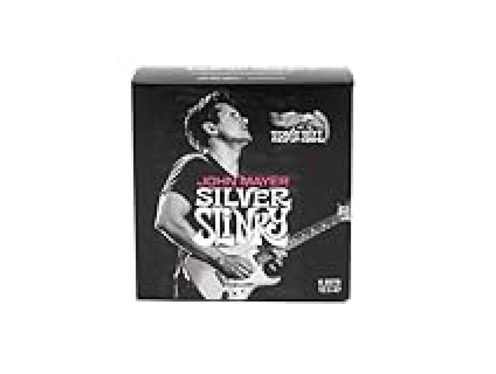 Ernie Ball John Mayer Silver Slinky Nickel Wound Electric Guitar Strings 6 Pack 10.5-47 Gauge