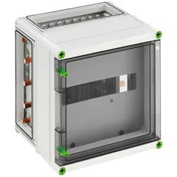 Spelsberg 02135201 Automatengehäuse, transparent, Schutzart IP65, 14 TE, Schlagfestigkeit IK08, Schutzklasse II, Bemessungsisolationsspannung 400V