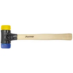 Wiha Schonhammer Safety weich/mittelhart mit Hickory-Holzstiel, Rund-Schlagkopf 50 mm