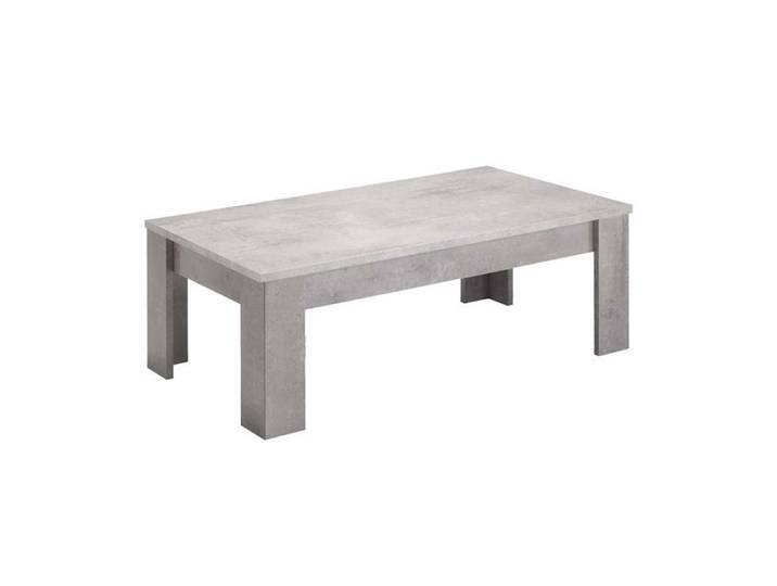 CLARK - Table Basse Rectangulaire L126cm Laquée Effet Marbre