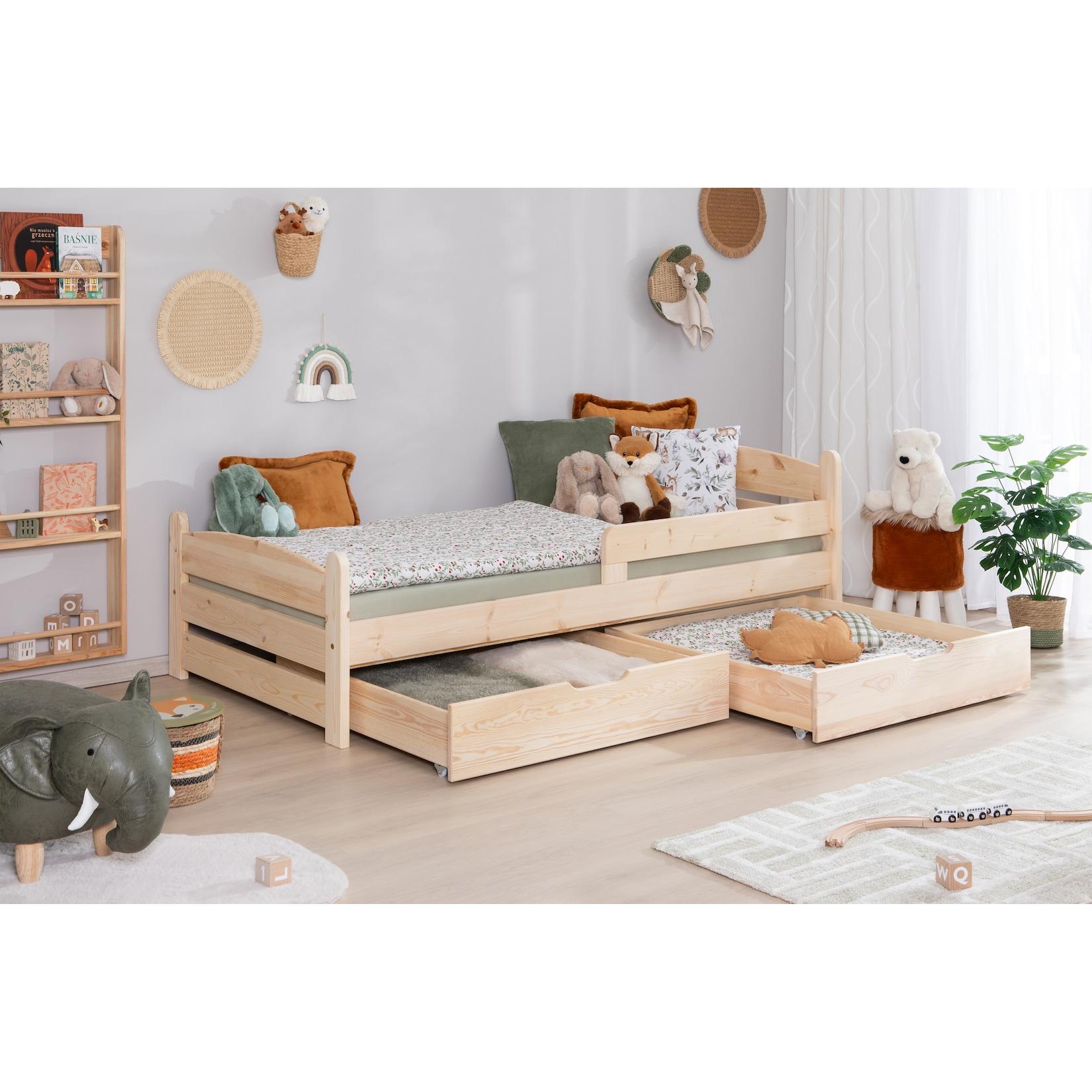 TiCAA Einzelbett „Mello“, Kinderbett, Jugendbett, Schlafzimmer, Kinderzimmer