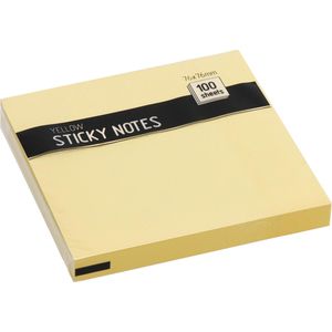 Böttcher-AG Haftnotizen gelb, 76 x 76mm, selbstklebend, 100 Blatt