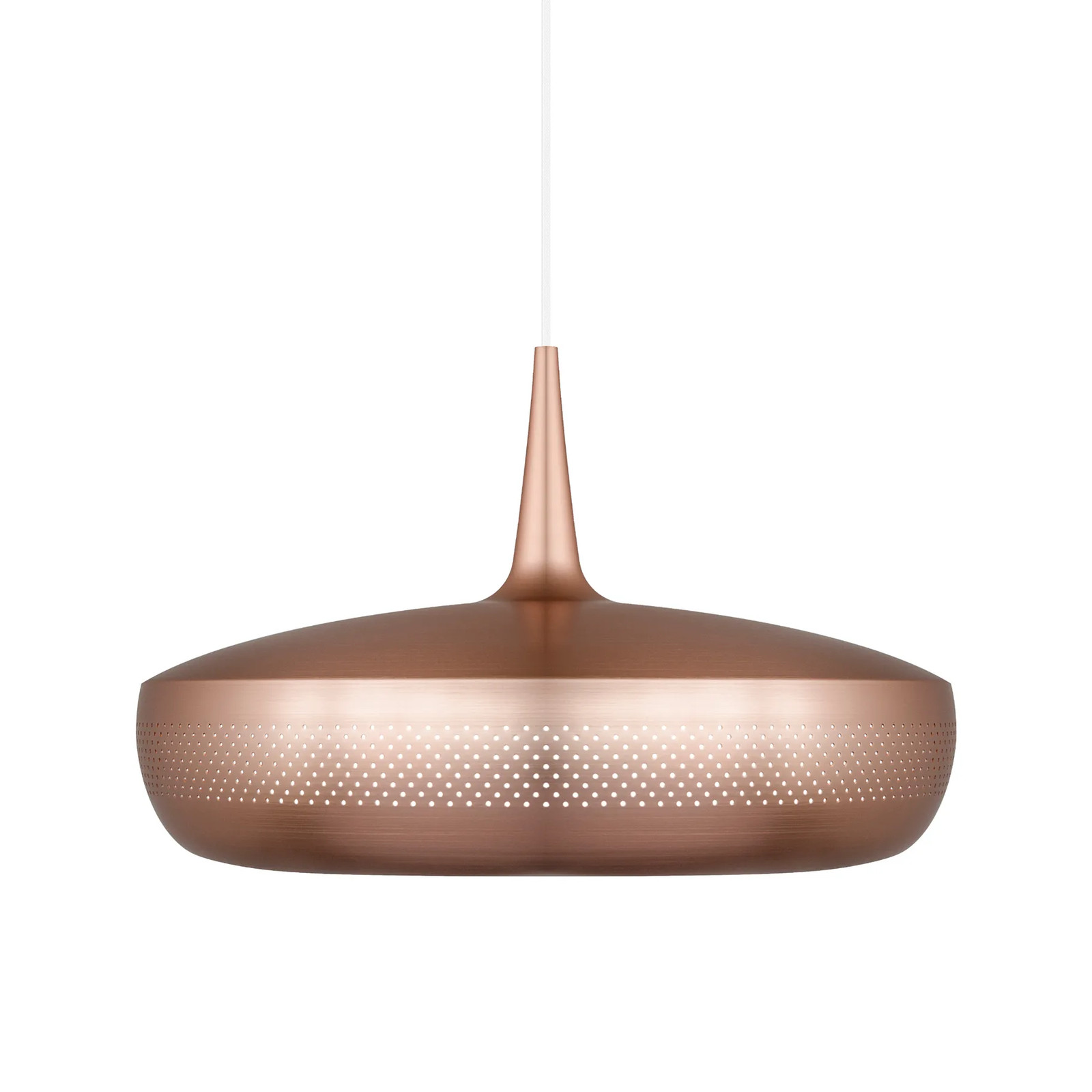 Umage Clava Dine plafondlamp, ronde designlamp, geborsteld koper, Ø 43 cm