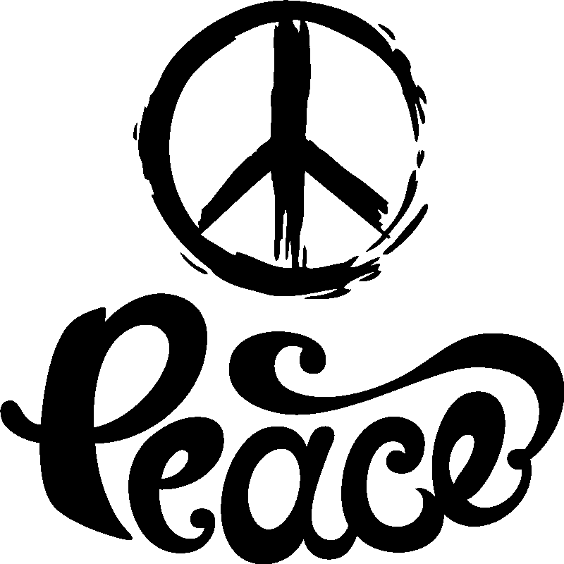 Ambiance-sticker Sticker Ambiance peace design