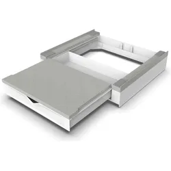 Meliconi Tower Duo Joint Kit mit, Waschturm Zwischenbausatz, Weiss