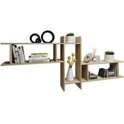 VCM Morgenthaler Wandregal »Sirola Maxi« braun, 188x80 cm