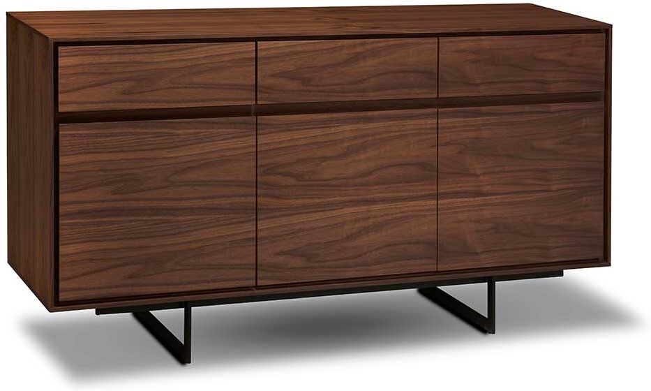 Pharao24.de Wohnzimmer Kommode in Walnussfarben 155 cm breit