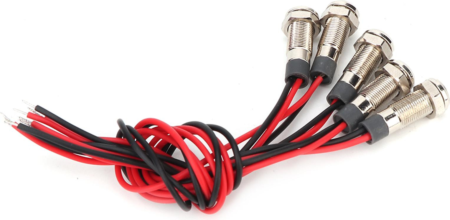 Cocosity Set van 5 Waterdichte LED-waarschuwingslichten IP66 met Kabel (AC 220V)