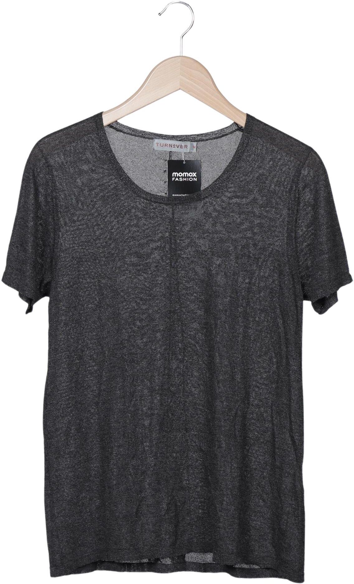 Turnover Damen T-Shirt, Grau, Gr. M, kein / Etikett - Second Hand