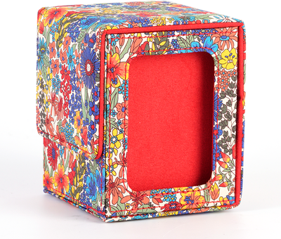 Daily Deals Depot Trading Card Deck Box Case, Carrying Organizer Holder For MTG, TCG, Commander, Board Games, Collectible Card Storages flower