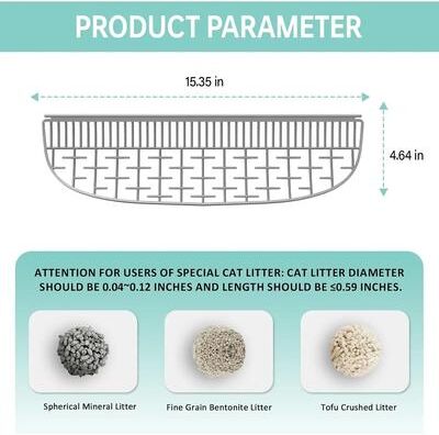 Uplift Picks Tonepie Tipro Cat Litter Box Filter Screen Sand Baffle Replacement Accessory Kit For Cleaner Use litter Filter