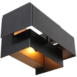 Wandleuchte Lampe Flurleuchte LED indirekte Beleuchtung dimmbar schwarz gold