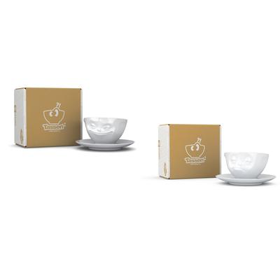 DKG utils Fiftyeight Tassen-Set 2-tlg. 200 ml Nr 002 weiß Kaffeetassen