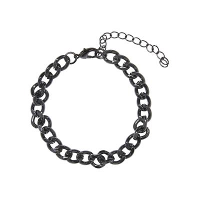 Bettelarmband URBAN CLASSICS "Urban Classics Unisex Polaris Heavy Bracelet" Gr. L, gunmetal, Armbänder, Damen, L/XL, Bettelarmband