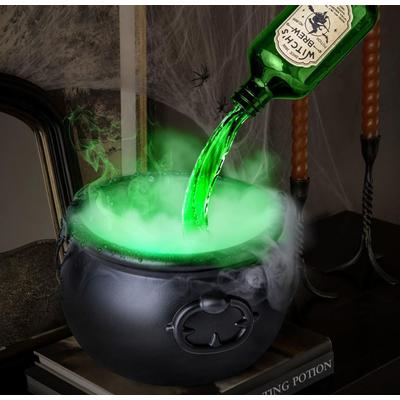 DynamicDeals Halloween Black Wizard Bowl Magic, Floating Potion Bottle Diffuser, Indoor Home Bar, Party Horror Ghost Props Decoration no Skeleton 20cm