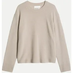 Wollpullover Beige L