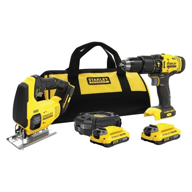 Stanley Set V20 SFMCK465D2T (SFMCD711 + SFMCS600) 2x2.0Ah TASCHE (1051433)
