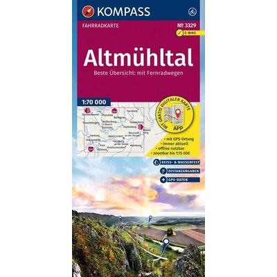 KOMPASS Fahrradkarte 3329 Altmühltal 1:70.000, Sonstige von , KOMPASS Freytag & Berndt, 978-3-99154-396-1