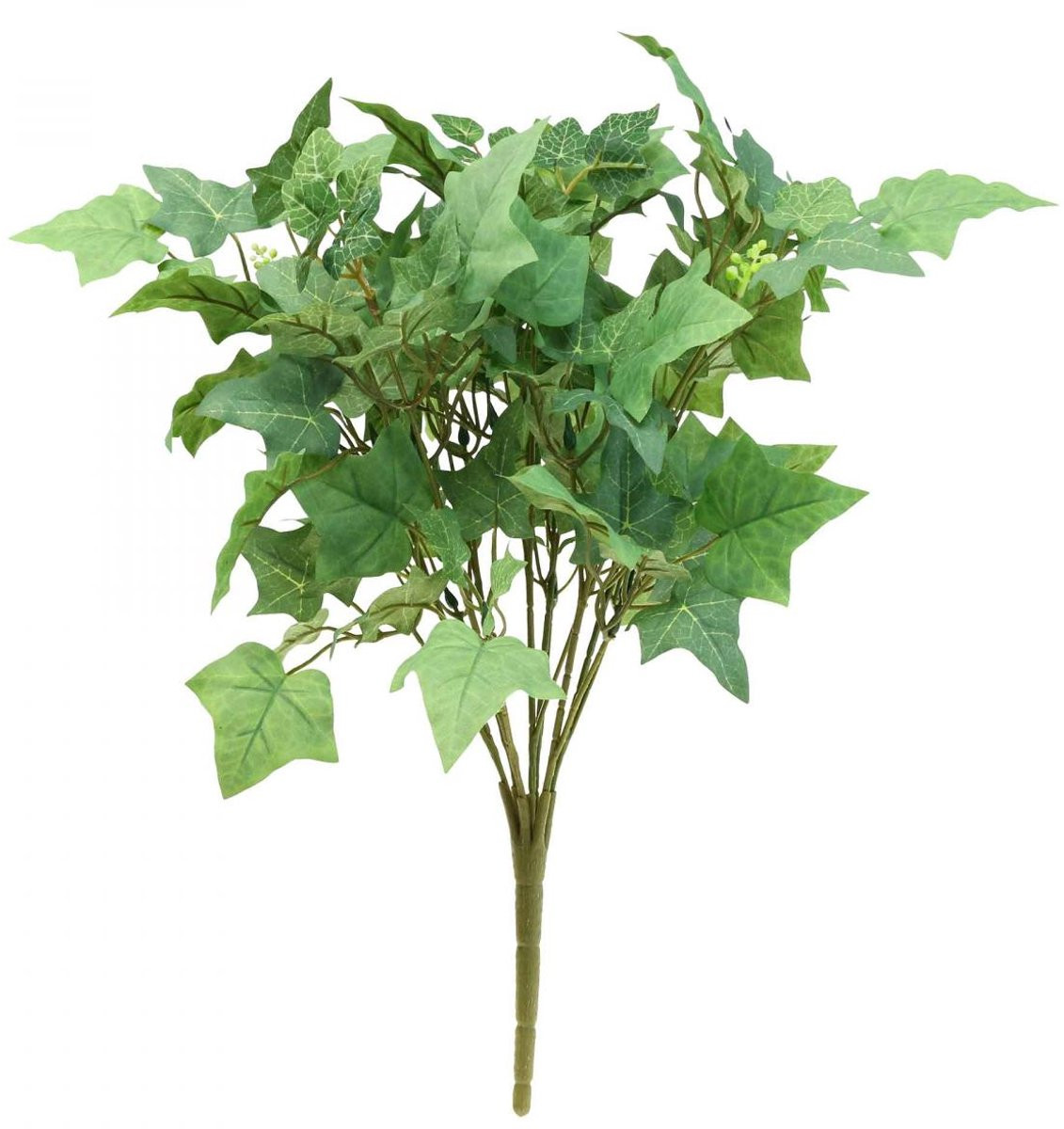 Groene kunstplant klimop boeket met bindende accessoires, Hoogte: 50 cm