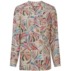 Modal-Bluse in Druck beige in Größe 50 von DW-Shop, Beige, 50