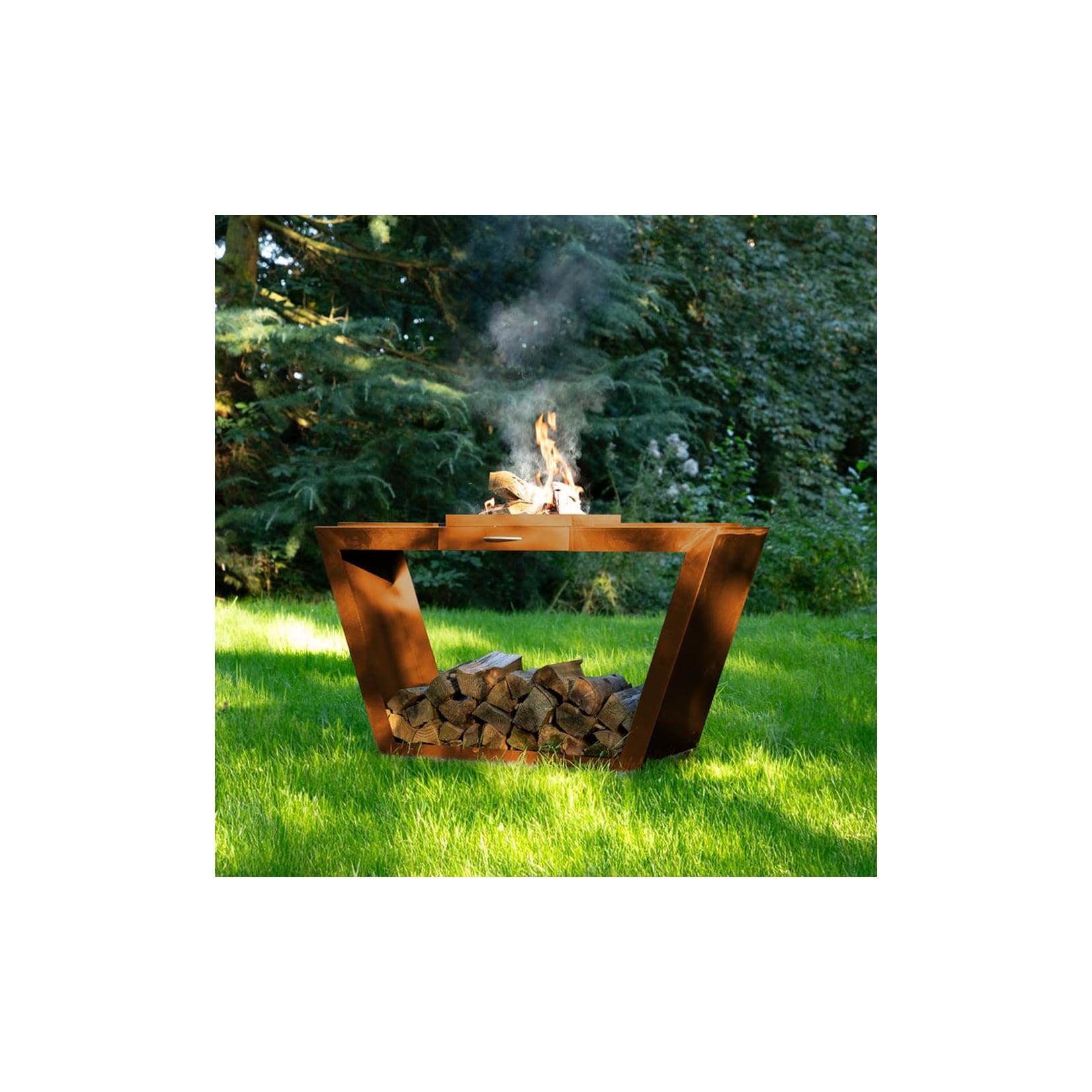 HOME DELUXE Holzlege aus Stahl PAULO