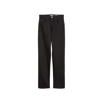 Straight-Jeans MARC O'POLO DENIM "Model Olina straight aus hochwertigem Bio-Baumwoll-Stretch", Damen, Gr. 27, Länge 30, schwarz, Denim/Jeans, Obermaterial: 90% Baumwolle, 8% Elastomultiester, 2% Elasthan, straight fit lang, Jeans Straight-Jeans